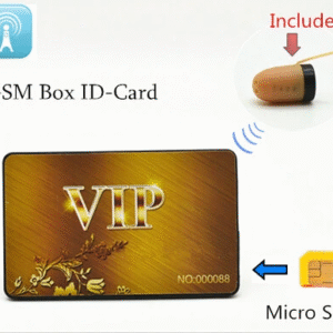 Gsm card with Micro earpiece spy gadget front exam